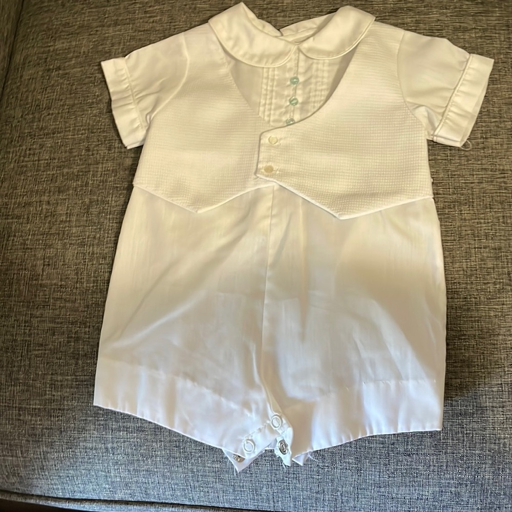 Vintage Baby Boy Outfit 0-13lbs